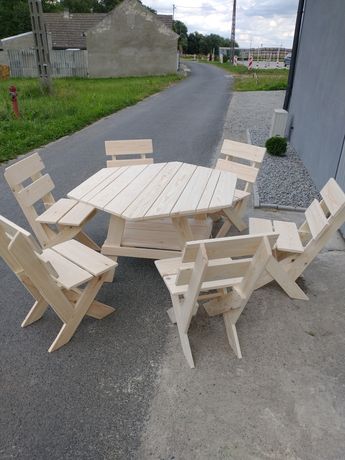 Zestaw ogrodowy NOWY stół + 6 krzeseł meble ogrodowe