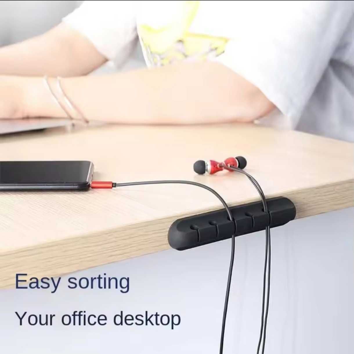 НОВЫЙ Силиконовый Держатель для кабеля на 7 USB шнуров с креплением