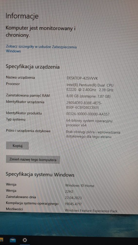 DELL OPTIPLEX 755 W10/ Intel E2220/ 8Gb RAM/ 40Gb SSD+HDD/ GF 8600 GT