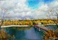 Продам авторську картину "Небо над Дніпром"