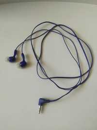 Słuchawki douszne kobaltowe niebieskie granatowe