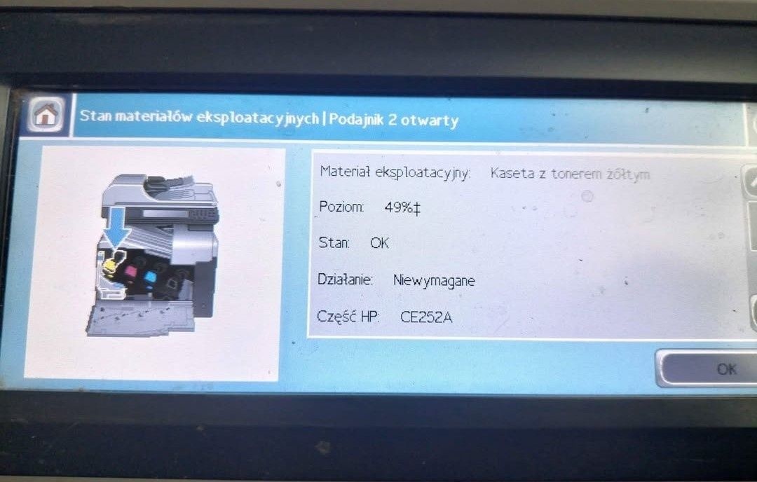 Komplet tonerów do HP color Laser Jet CM3530 CP3525
