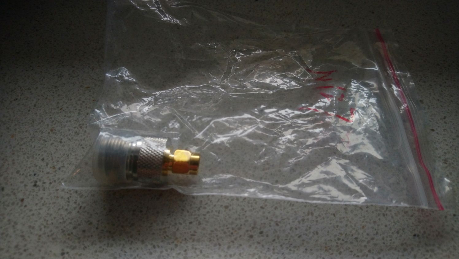 Przejściówka  adapter RF N żeńskie-SMA M