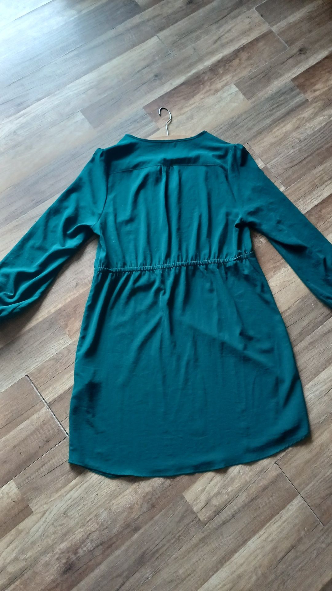 Sukienka butelkowa zieleń 44 elegancka Reserved wesele xxl plus size