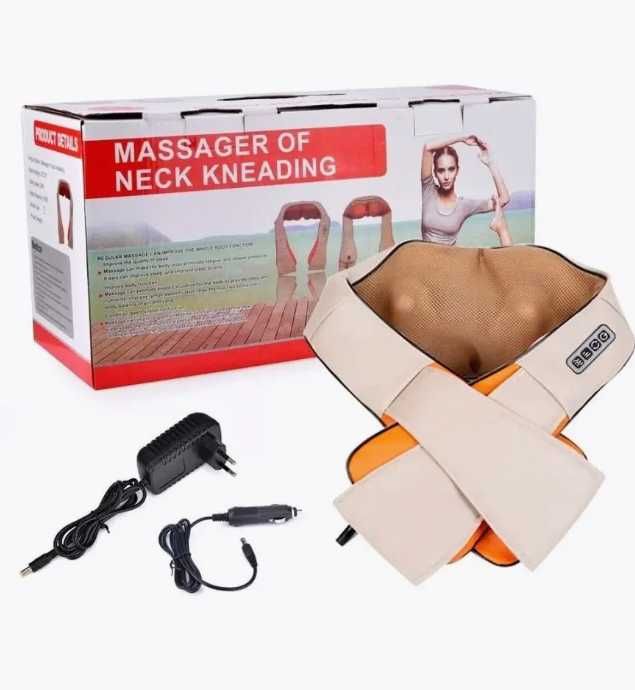 MASSAGER OF NECK KNEADING Роликовий масажер для шиї та спини масажер