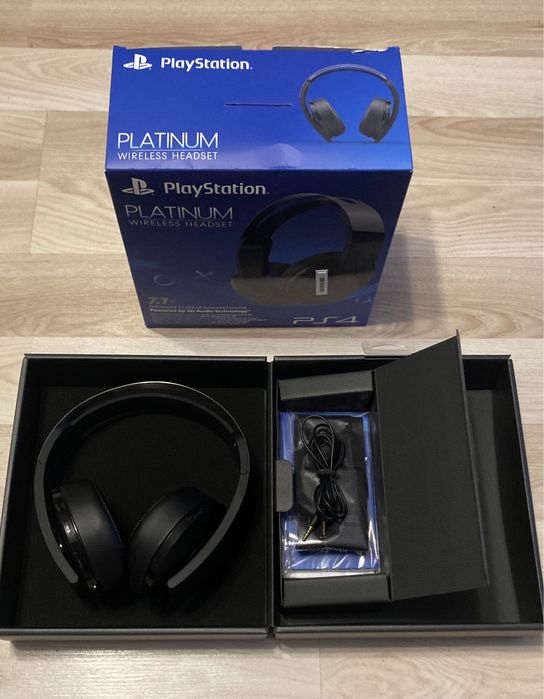 PlayStation 4 Platinium Headset Słuchawki PS4 7.1 Bezprzewodowe
