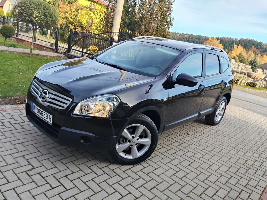 Nissan Qashqai 2009r~1.6 benzyna~7-osobowy~Alu~Czarna Szyba~Panorama