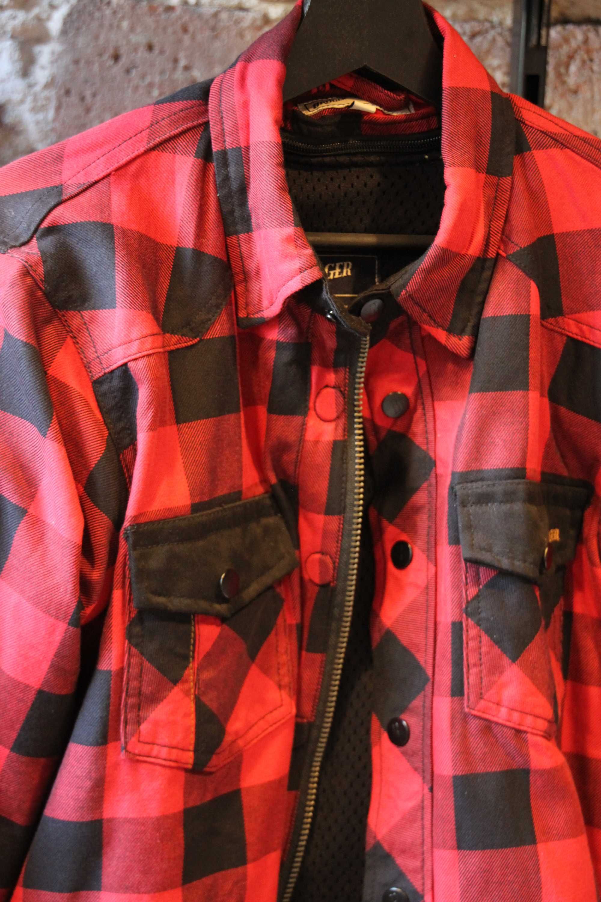Harley Koszula Broger Alaska red & black OSTATNIA SZTUKA