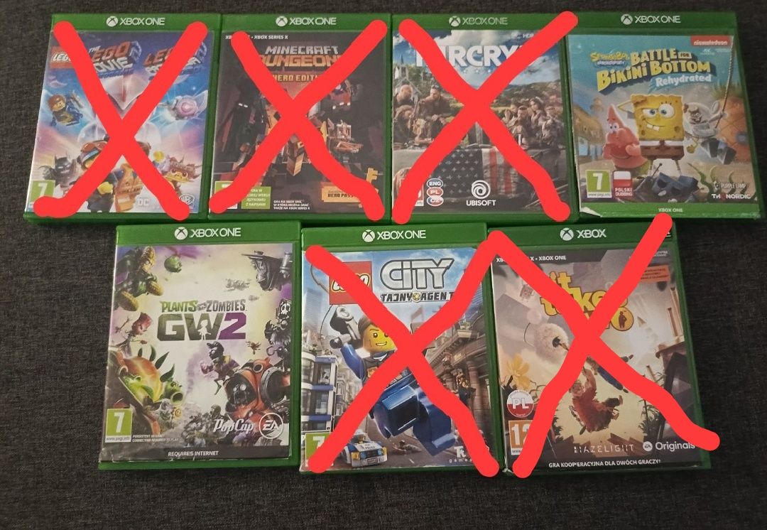 Sprzedam gry na xbox one, series x/s