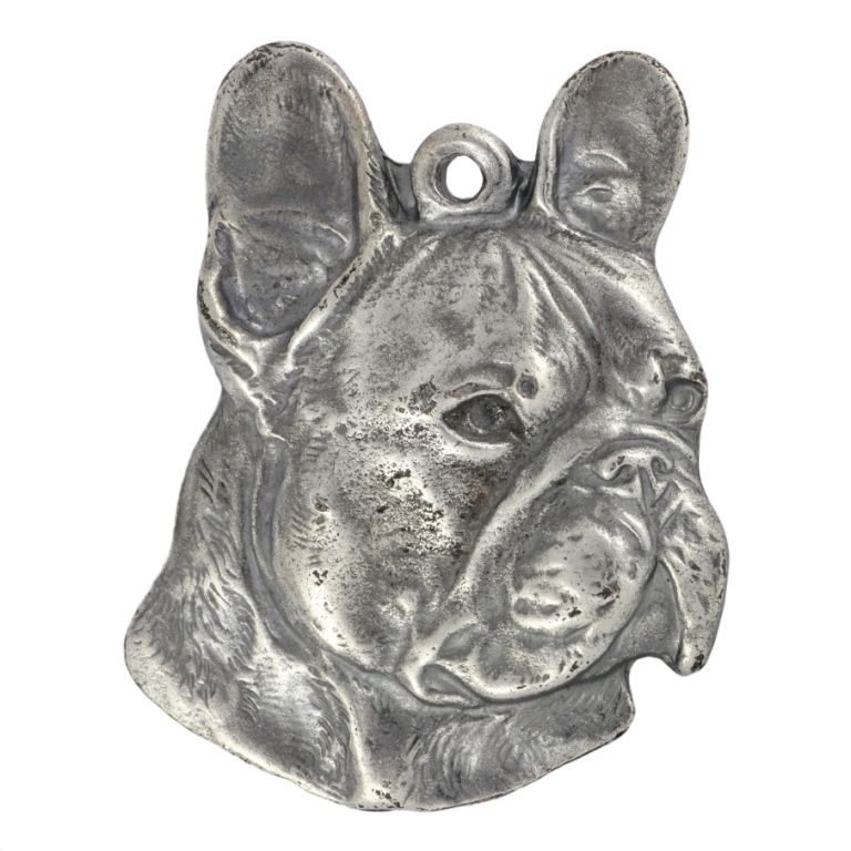 Buldog francuski I naszyjnik posrebrzany Art-Dog