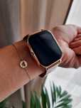 Złoty smartwatch damski