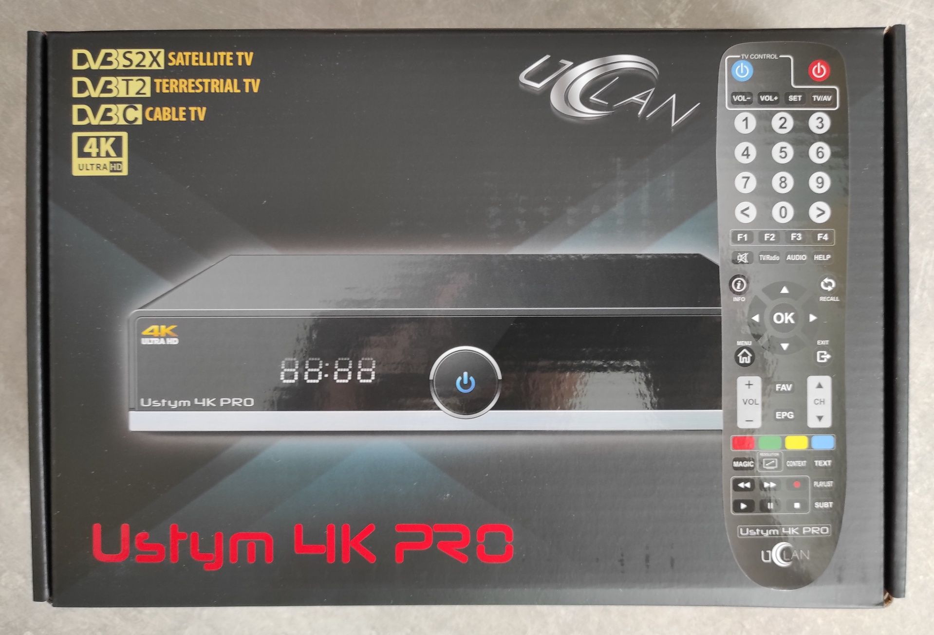 Спутниковый 4К ресивер uClan Ustym 4K PRO с настройкой и новым ПО.
