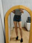 Szorty jeansowe z wysokim stanem Cropp XS/34