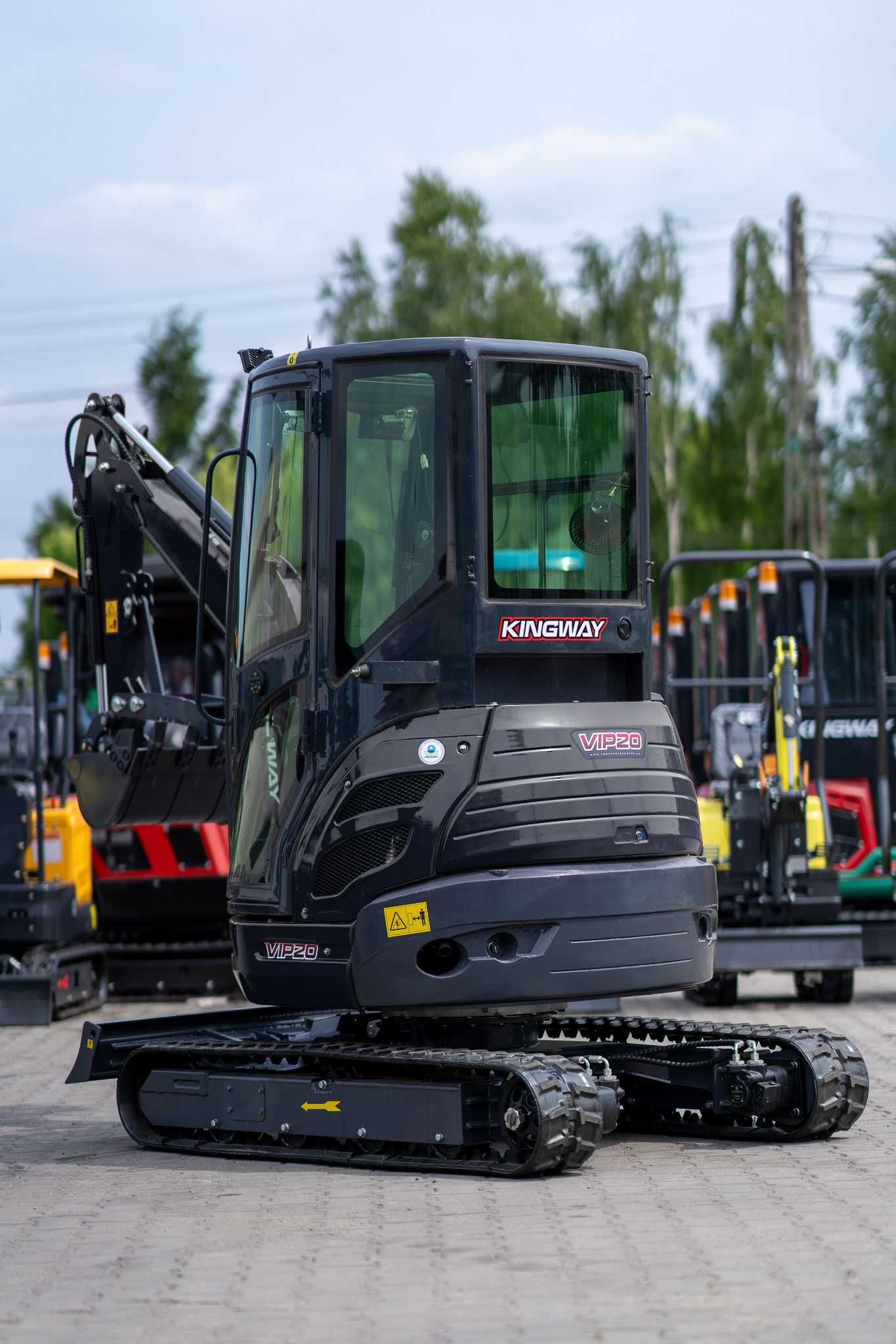 Minikoparka Kingway ViP20 Laidong Engine 2000kg Osprzęt w zestawie