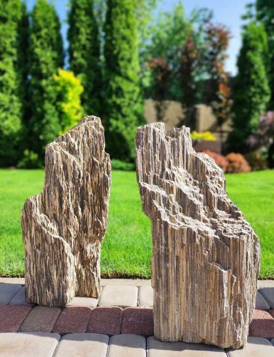 Szpilki gnejsowe ozdobne 20-120 cm głazy z kory pasiaste TONA dostawa