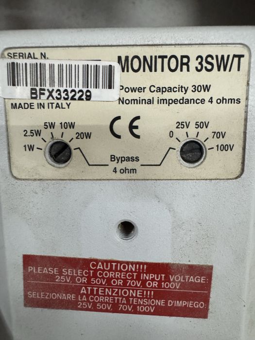 RCF monitor 3 SW/T