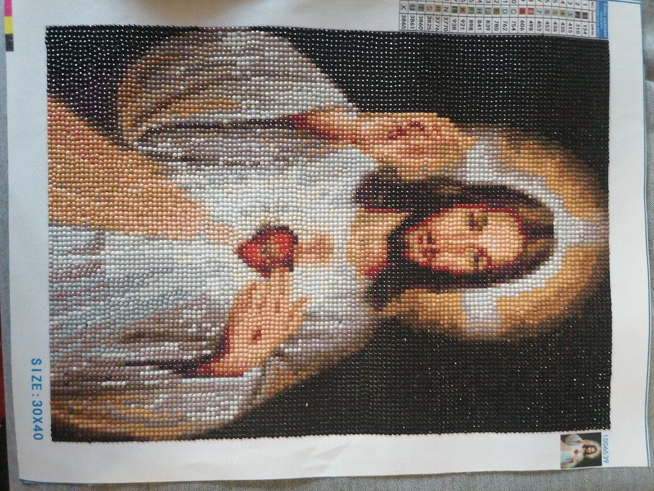 Haft Diamentowy Mozaika Najświętszego Serca Pana Jezusa