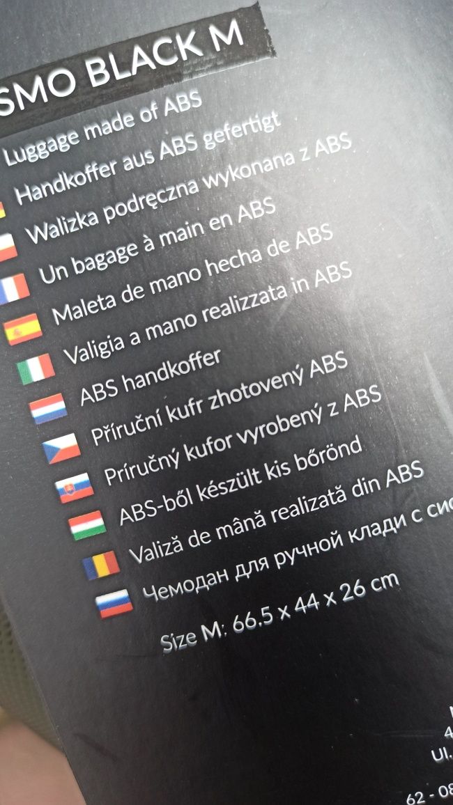 Walizka podróżna średnia do samolotu z Niemiec nowa siesta design