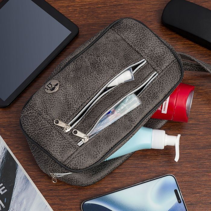 Kosmetyczka podróżna saszetka elegancka duża etui na kosmetyki weekend