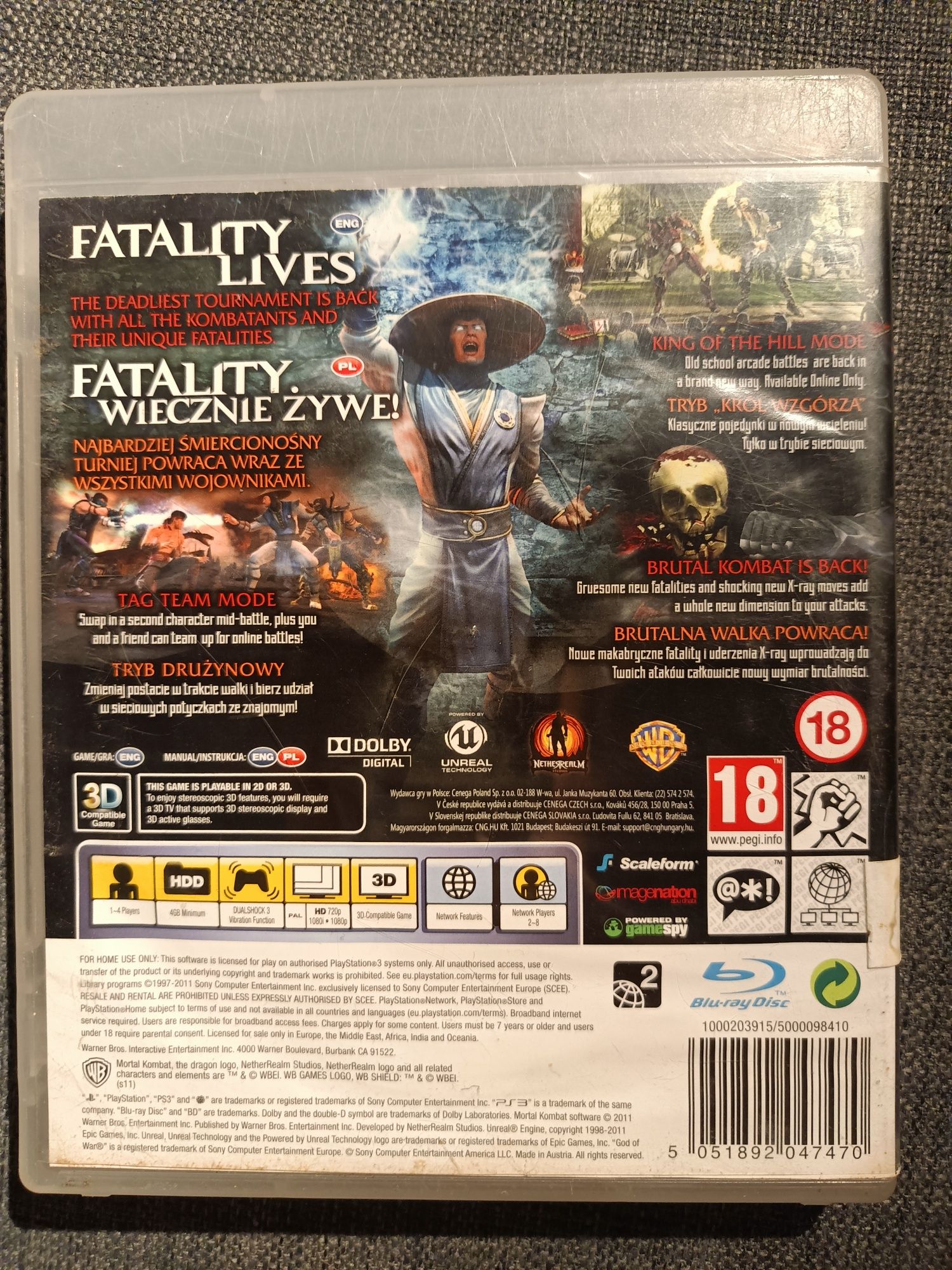 Mortal Combat PS 3 PL