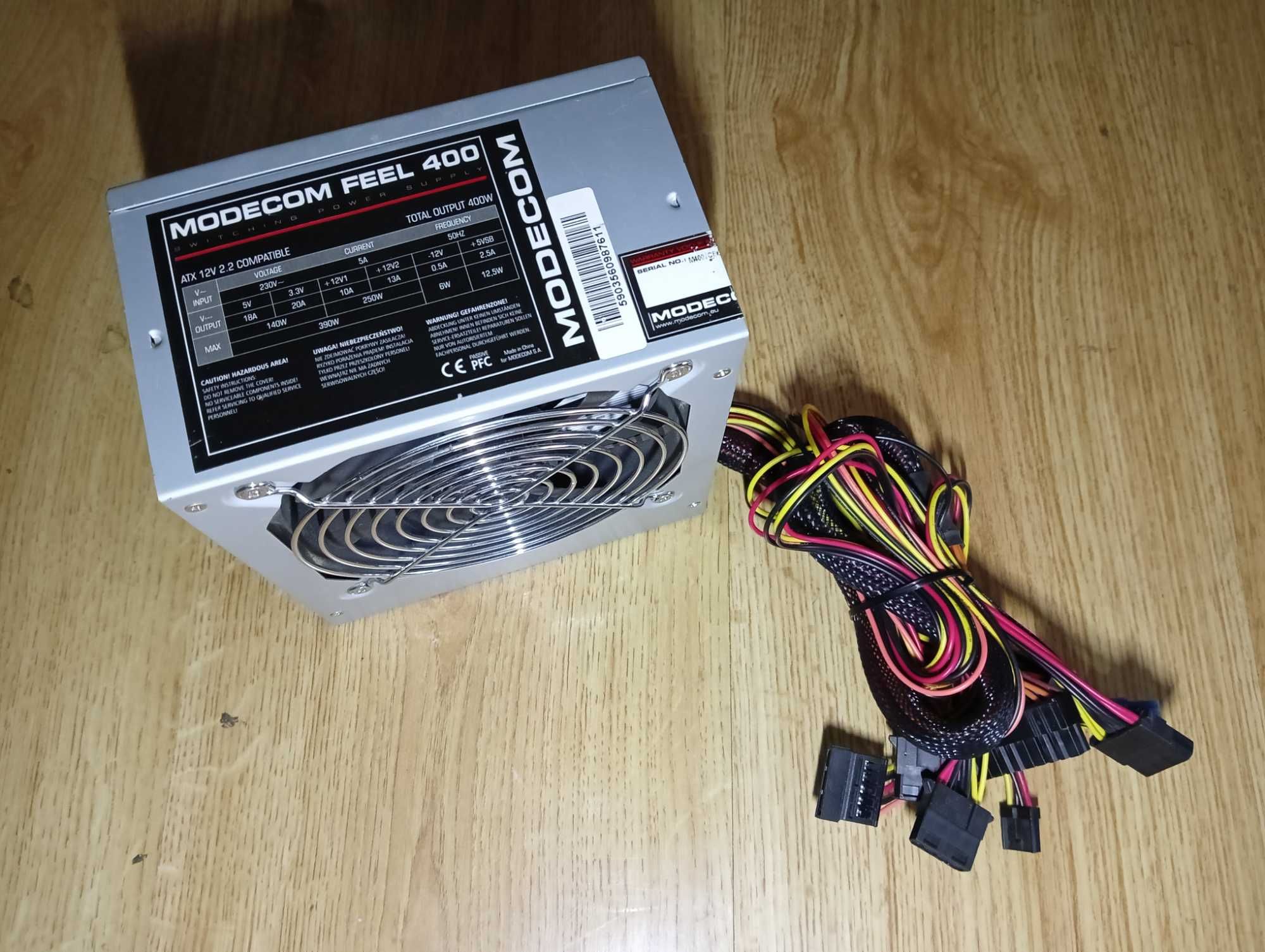 Zasilacz do komputera Stacjonarnego  MODECOM Feel 400W