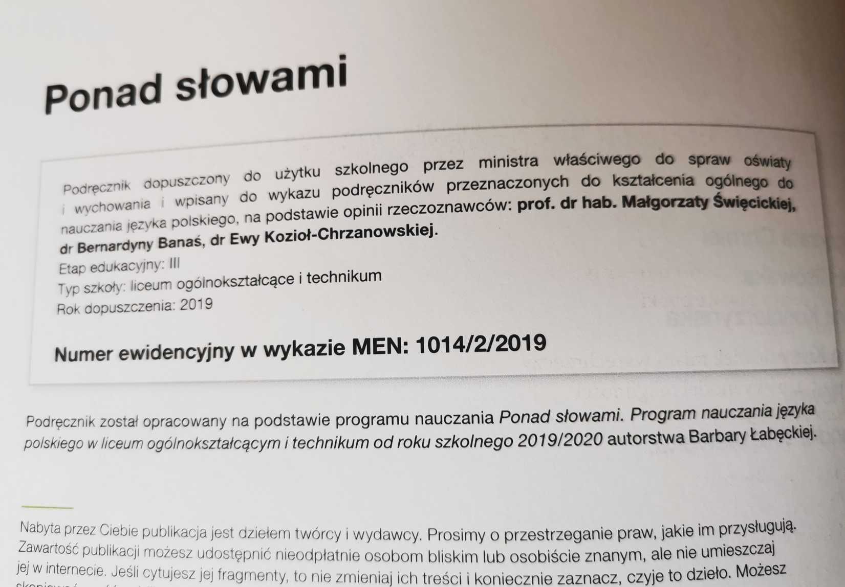 Polski i matematyka, klasa 1 LO i technikum