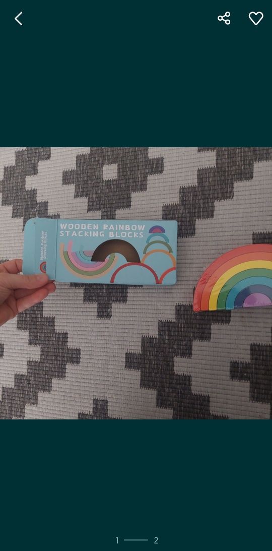 Nowa układanka Montessori tęcza jak grimms