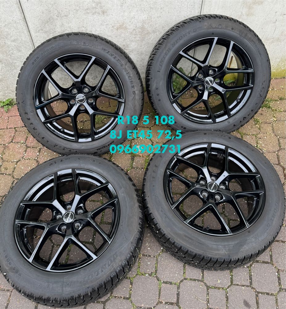 Колеса диски R18 5 108 225 60 Borbet Y Ford Kuga Escape куга ескейп
