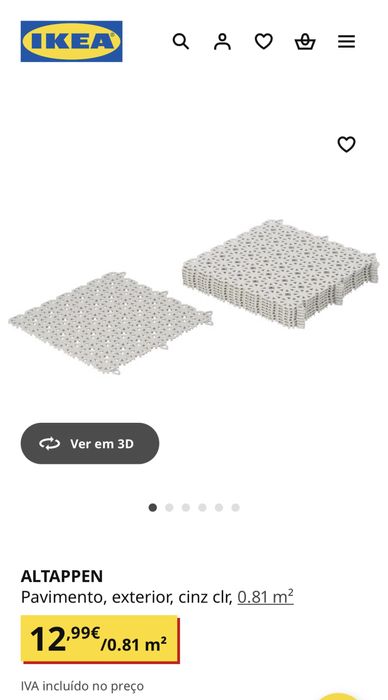 Pavimento exterior cinza claro