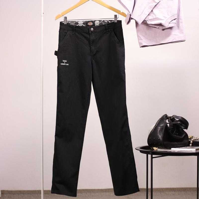 Чорні саржеві штани від dickies x lurking class