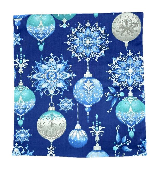 ŚWIĄTECZNA świąteczne poszewka, 2 szt. komplet 40x40- BOMBKI GRANAT