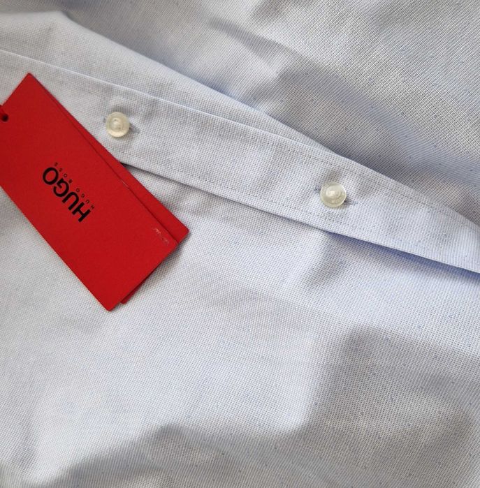 luksusowa koszula męska HUGO BOSS Extra SLIM FIT 39 15 1/2 M NOWA
