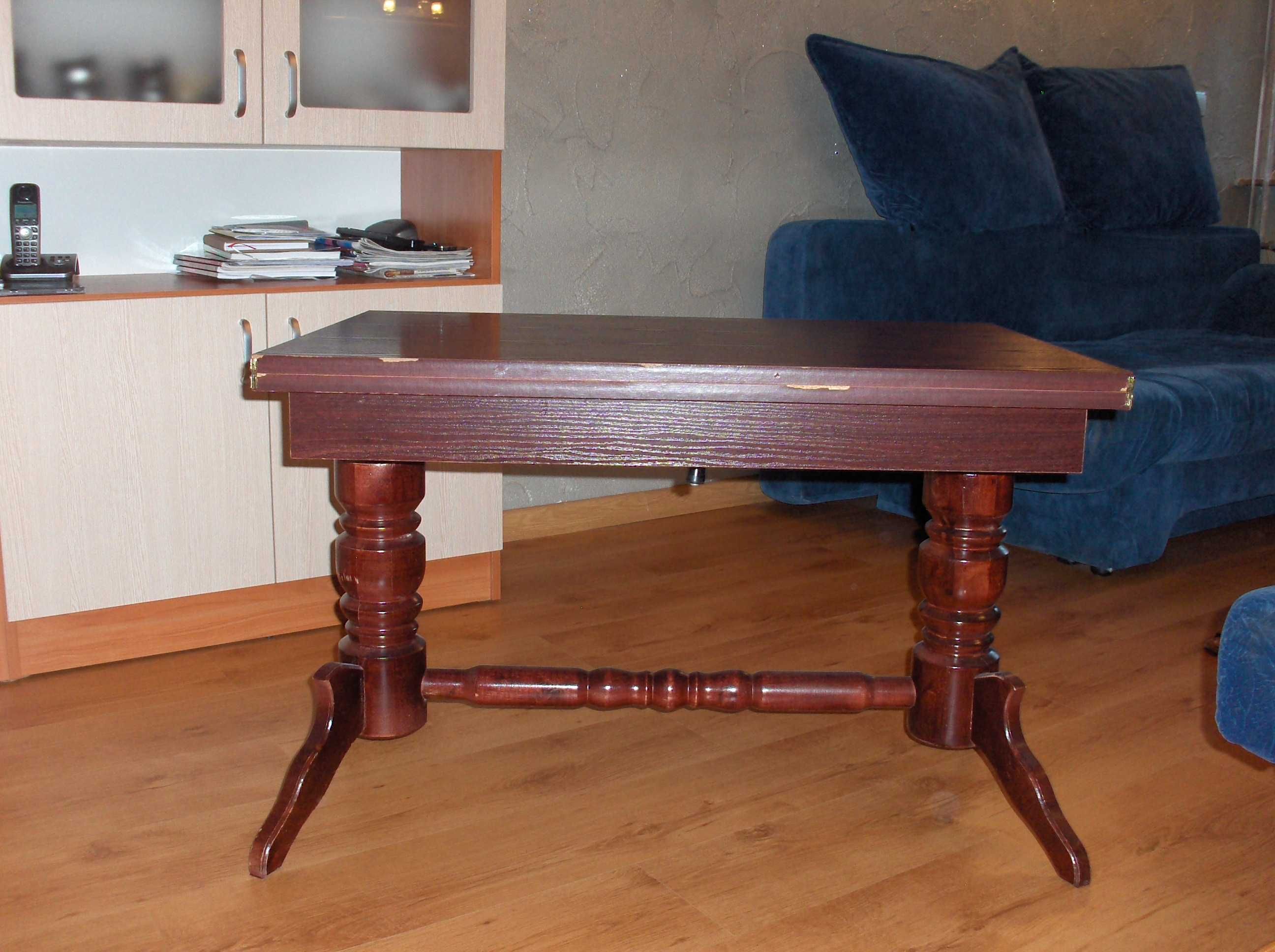Stół Drewniany Ława Rozkładany na Duży i Wysoki  ok. 90/60 cm x 2