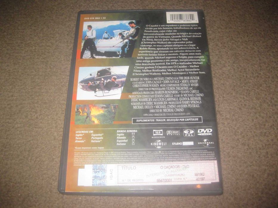 DVD "O Caçador" com Robert De Niro