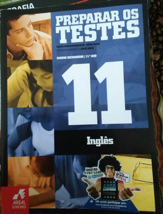 Livro de Inglês "Preparar os Testes 11" (11°Ano) - Como Novo