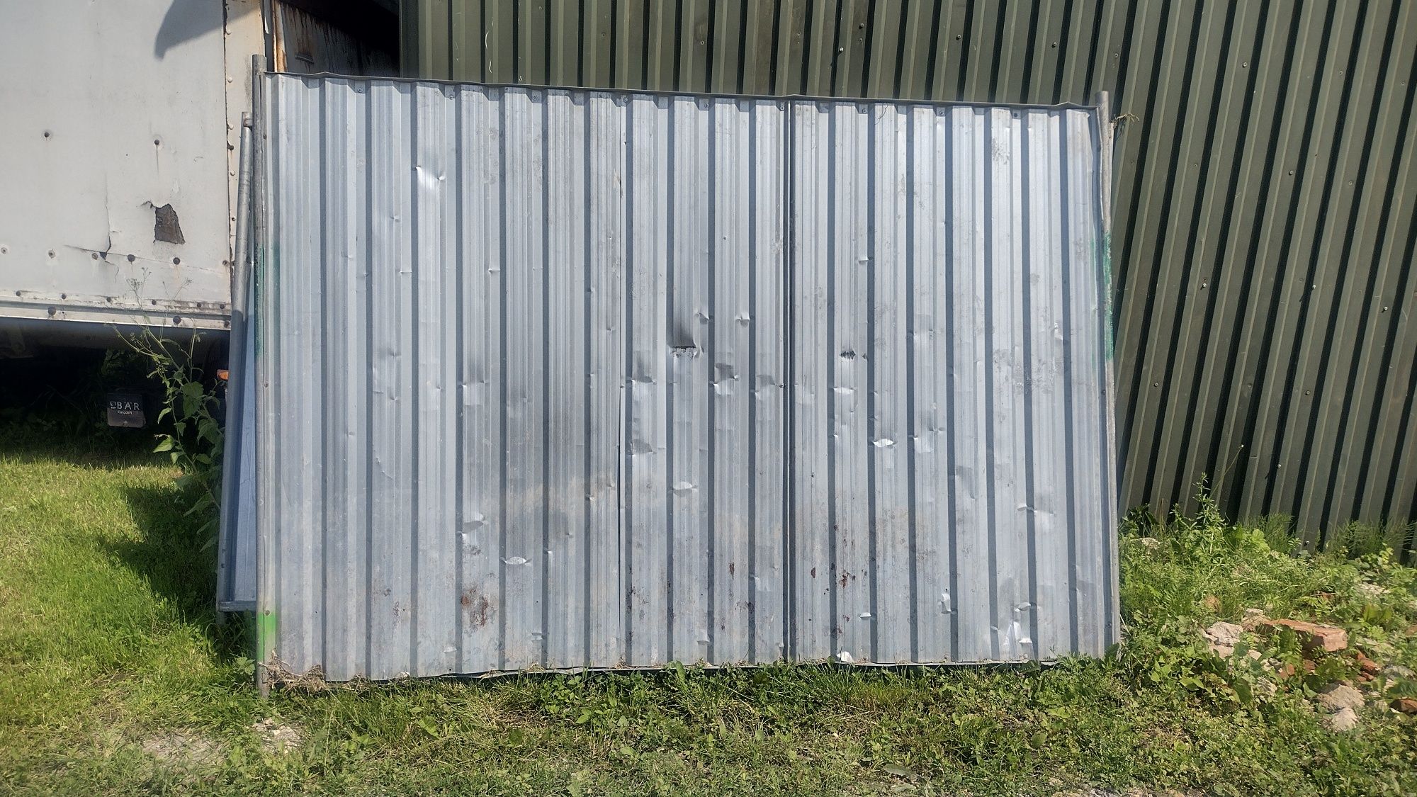Panel ogrodzeniowy pełny budowlany ocynk blacha trapez o wym.2.90/2.0m