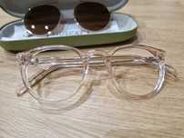 Okulary Muscat Ellis Wide champagne clip-on