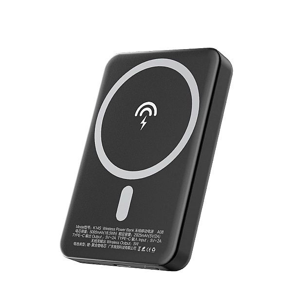 Dudao bezprzewodowy powerbank MagSafe 10W (5W Magsafe) 5000mAh + metal