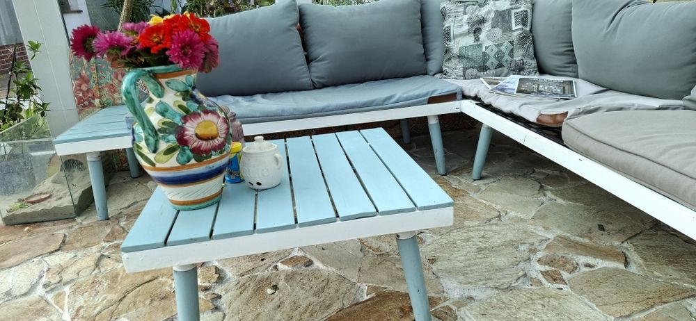 Narożnik ogrodowy meble sofa