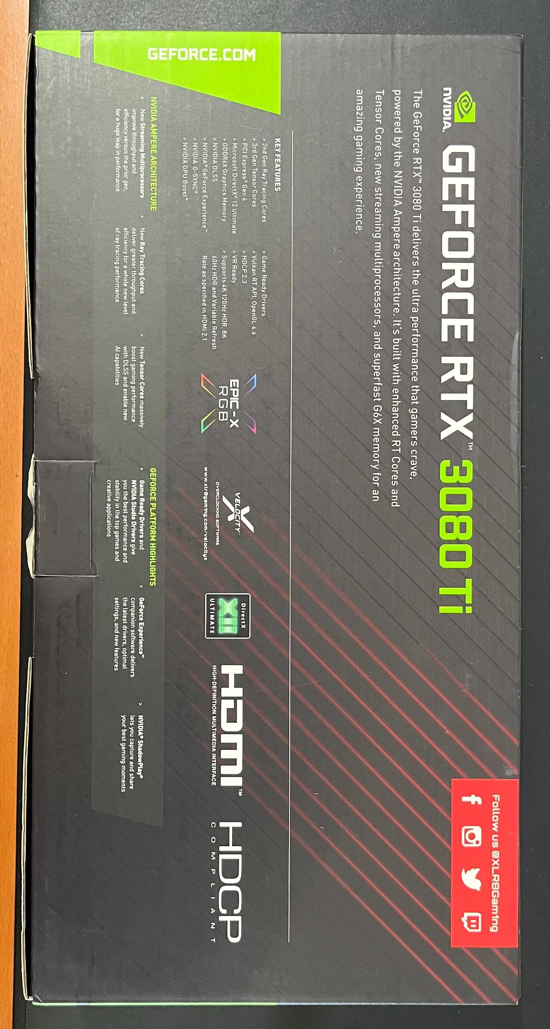 Placa Gráfica PNY Geforce RTX 3080 Ti XLR8