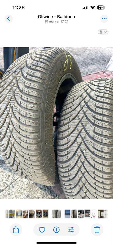 Kola fegi ATT 6,5x16 cali, sruby 5x100 opony Kleber Krisalp HP3 205/60
