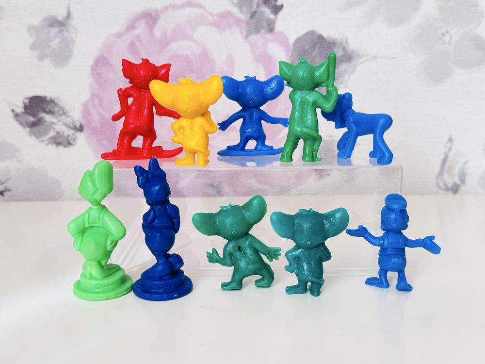 plastikowe figurki Tom i Jerry, Kaczor Donald Daisy, Pluto, vintage