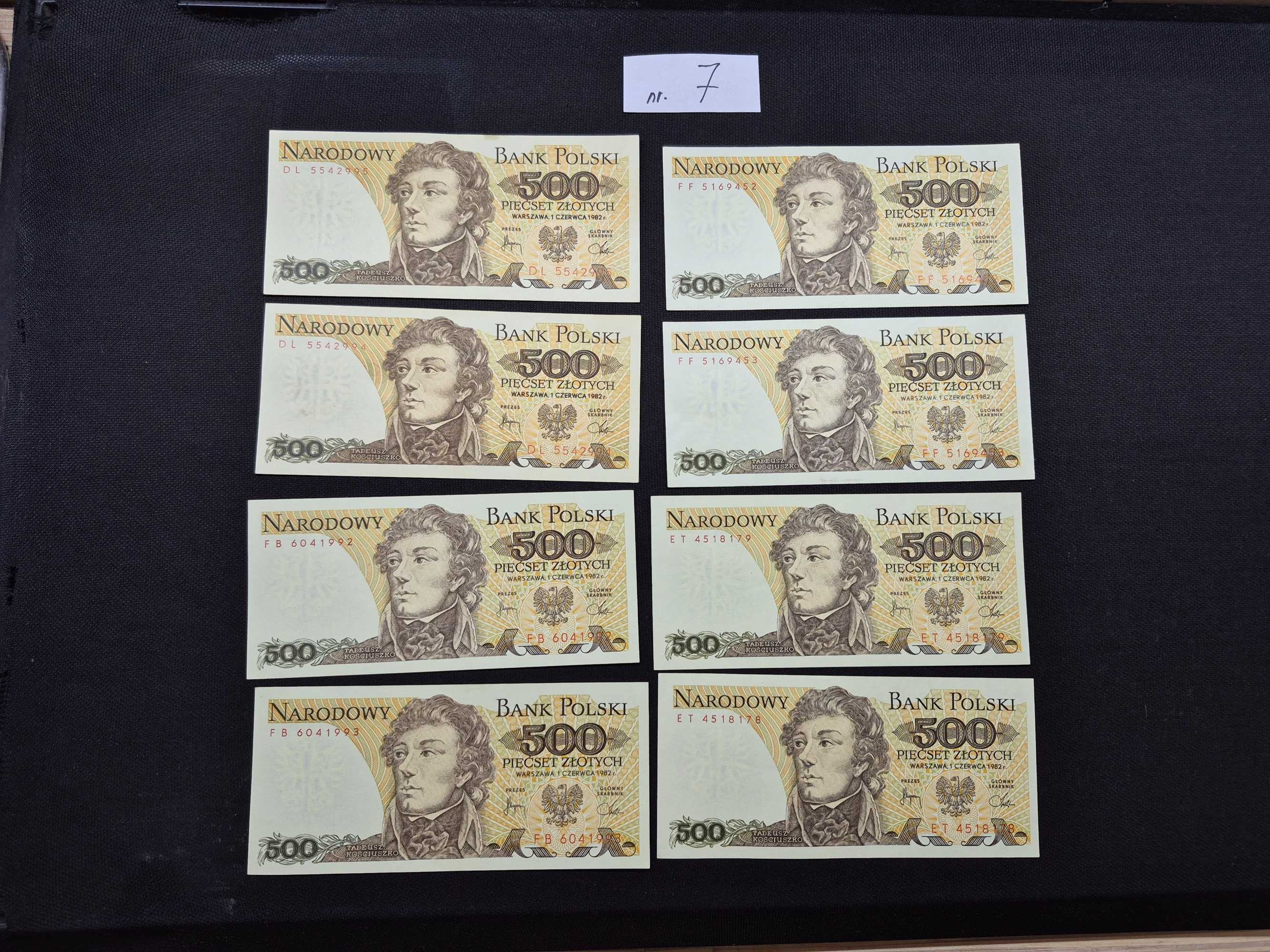 Pamiątki z PRL-u starocie banknoty 1982 rok zestawy
