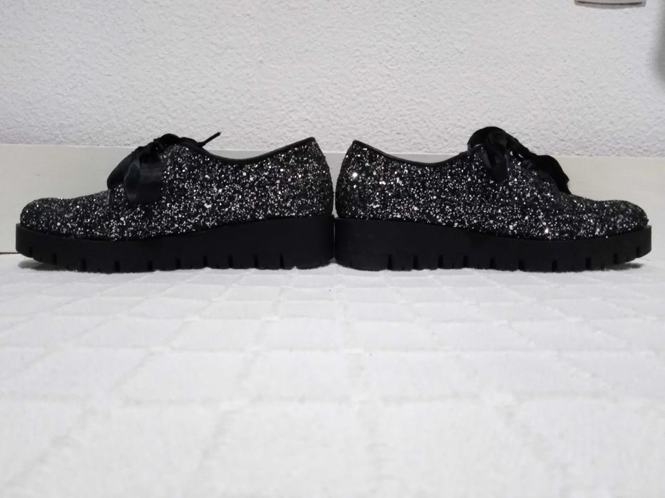 Sapatos Festivos Lantejoulas