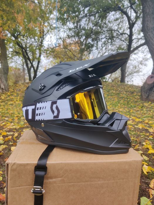 Широкий вибір! Шолом кросовий Ендуро, окуляри