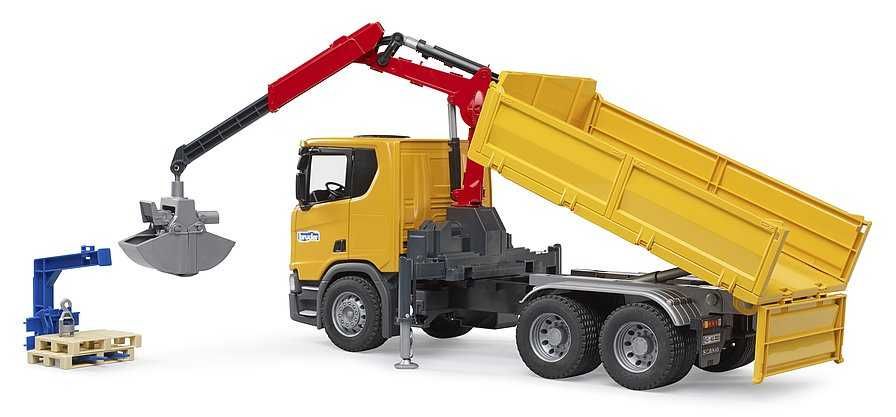Машинка Scania
Super 560R з  краном-маніпулятором Bruder Брудер 03551