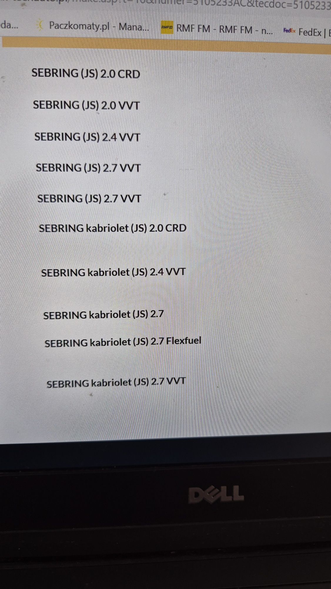 Piasta łożysko koła przód avenger flavia sebring nowa oryginał mopar