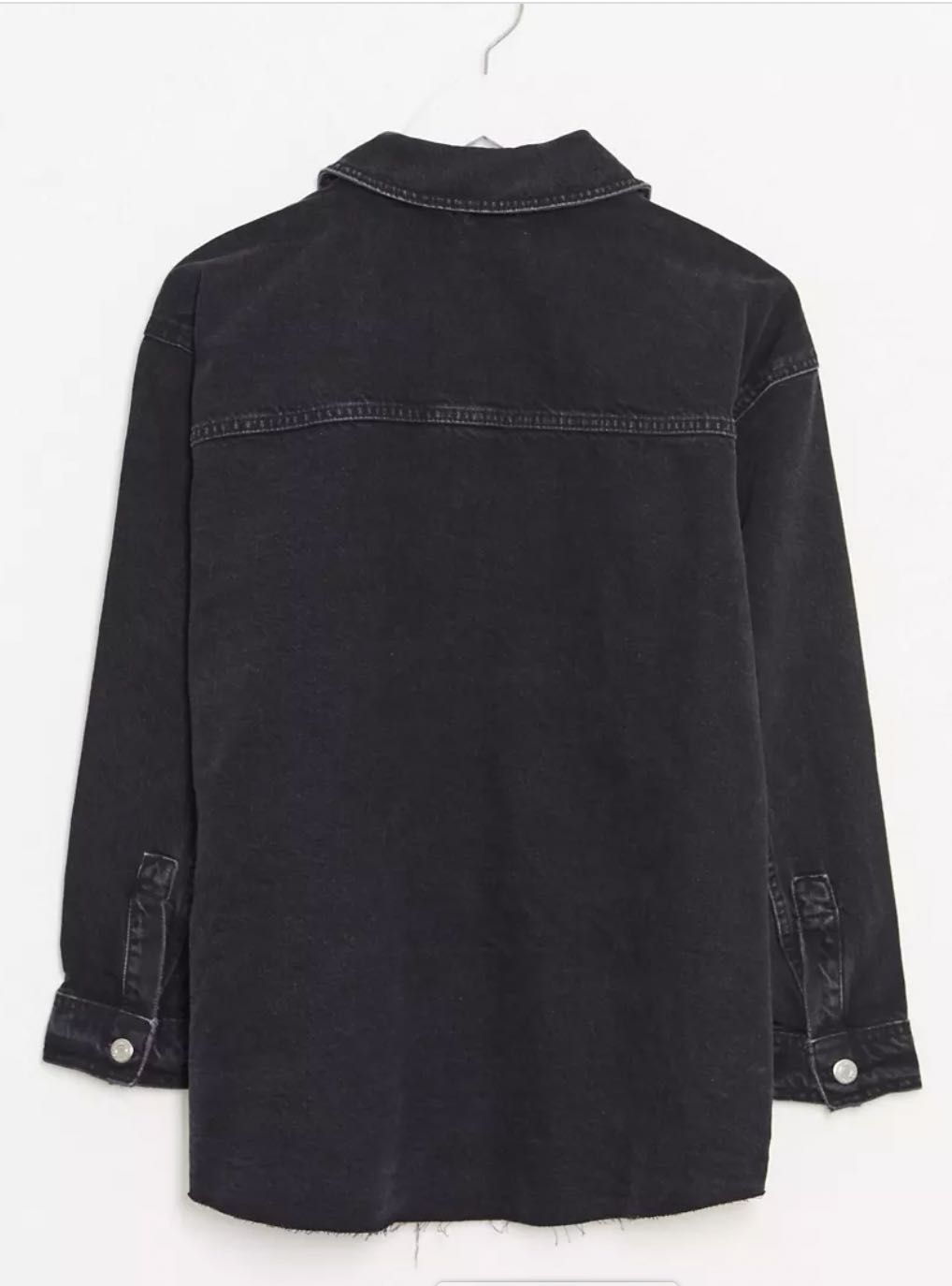 Черная джинсовая рубашка куртка Topshop Zara Other оверсайз