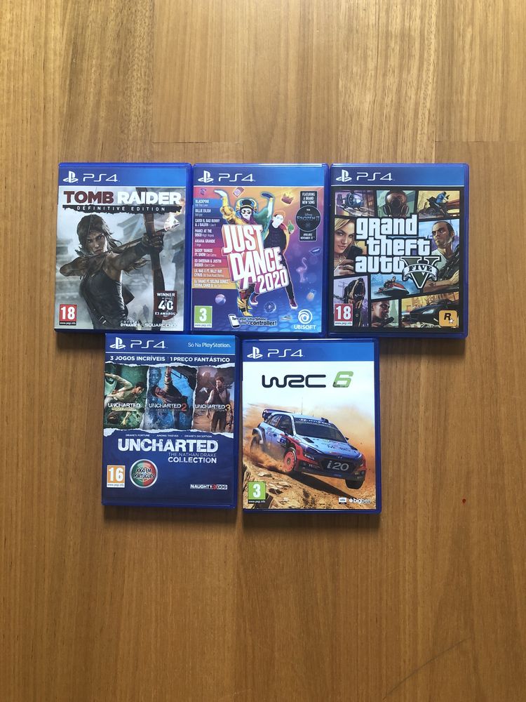 Jogos Ps4- Uncharted 1,2,3