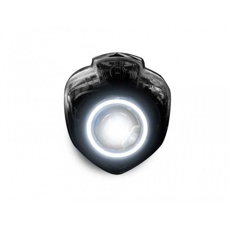 Przerobiony reflektor BI-LED + ring - Yamaha FZ6N